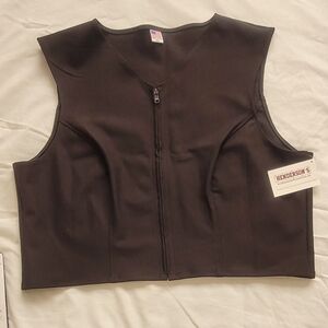 Henderson's Black Zip-Up Vest, New 2x (315)